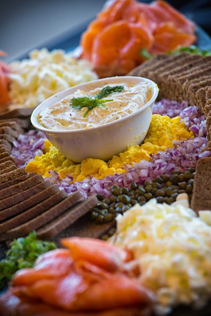 enhancements3 Enhancement Appetizer tray with dip at the Ark